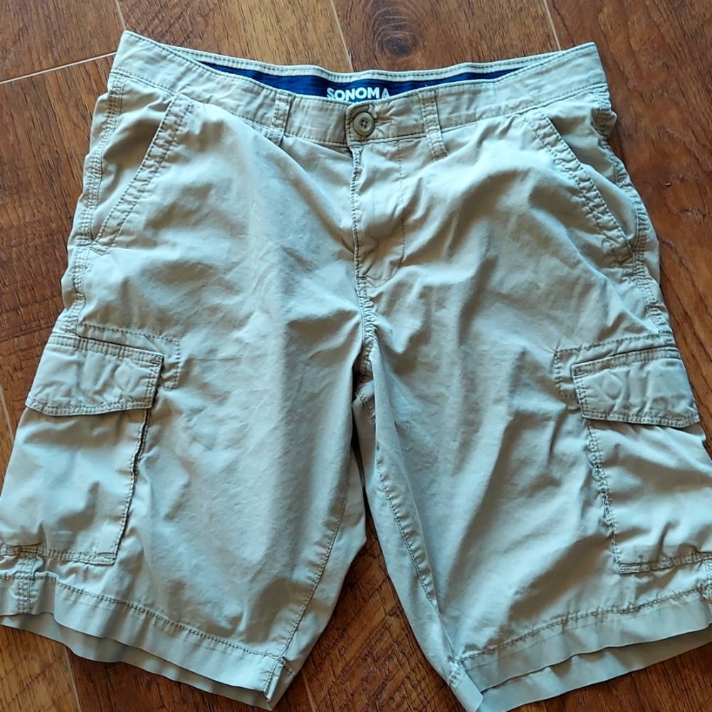 Men's Cargo Shorts Sonoma size 34 khaki